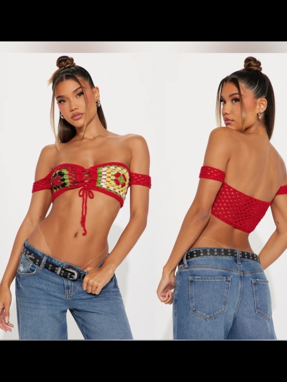 🔥Red Handmade Crochet Bandeau NEW🔥